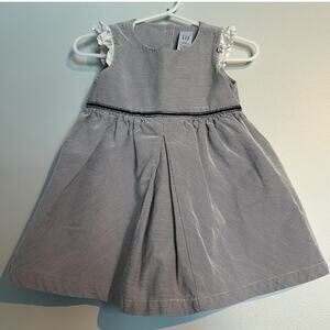 Baby GAP Navy & White Party Dress – Baby Girl 6–12 Months